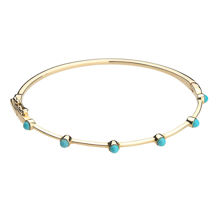 Turquoise Stones Bangle Bracelet