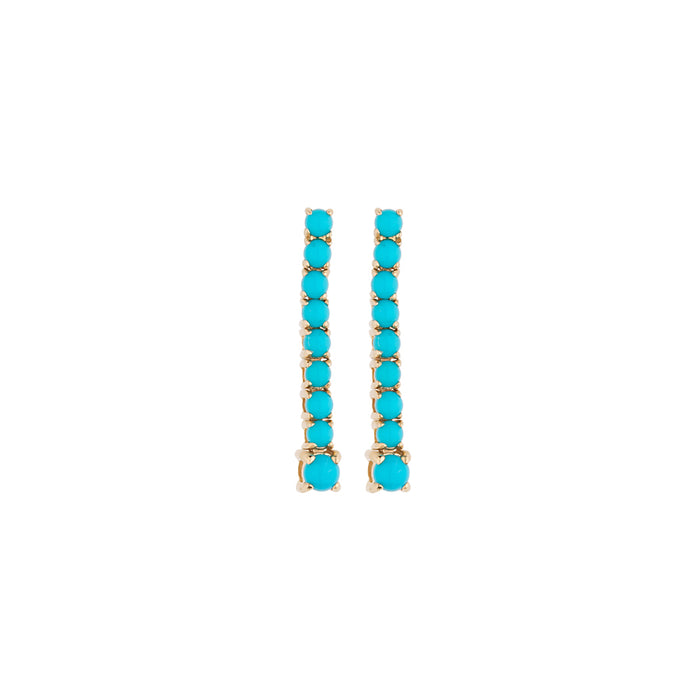 Turquoise Tennis Earring