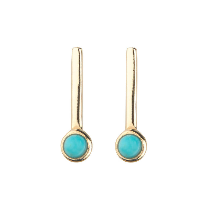 Turquoise Stones Stud Earring
