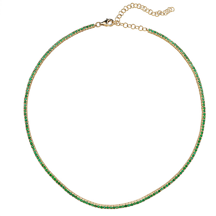 Emerald Small Tennis Necklace