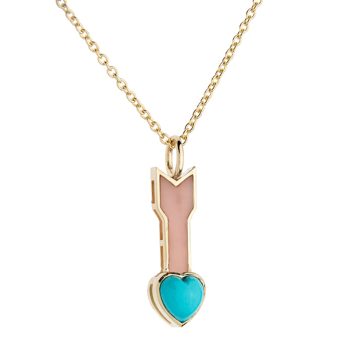 Forward Necklace London Sleeping Beauty Turquoise & Pink Opal