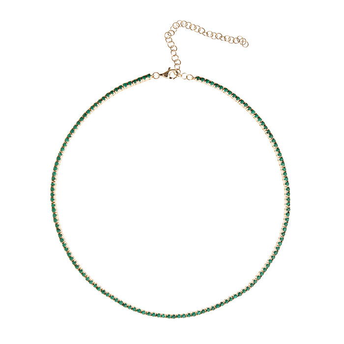 Malachite Tennis Necklace