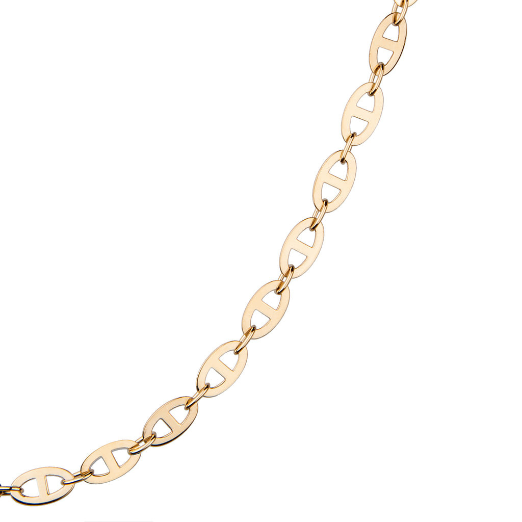 Flat Anchor Link Chain Necklace
