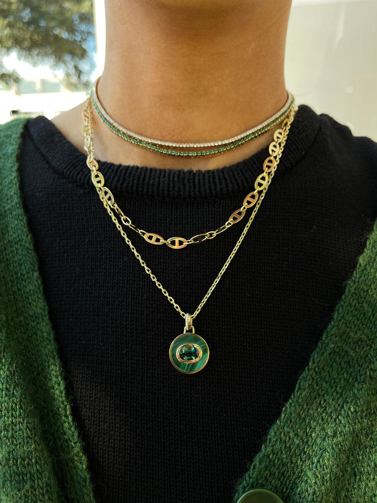 Bejeweled Lapis + Tanzanite Necklace