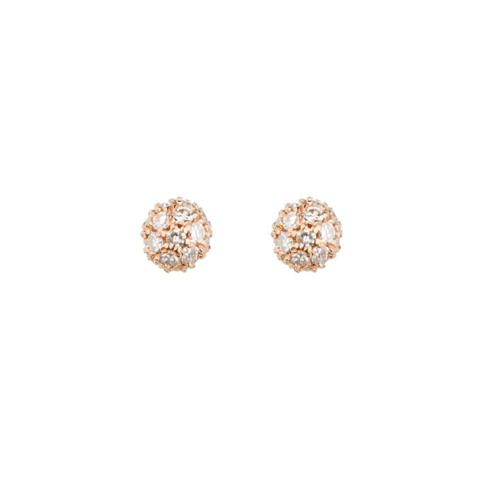 Diamond Tiny BonBon Stud Earrings